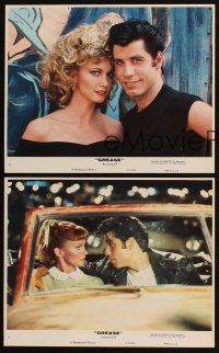 6z257 GREASE 3 8x10 mini LCs '78 John Travolta & Olivia Newton-John, classic musical!