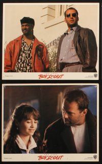 6z104 LAST BOY SCOUT 8 8x10 mini LCs '91 Bruce Willis, Damon Wayans, football & gambling!