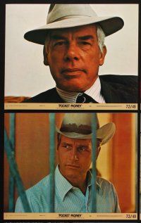 6z124 POCKET MONEY 8 8x10 mini LCs '72 Paul Newman, Lee Marvin, Strother Martin