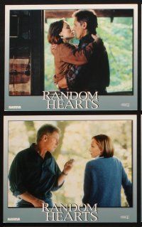 6z129 RANDOM HEARTS 8 8x10 mini LCs '99 Sydney Pollack, Harrison Ford, Kristin Scott Thomas!