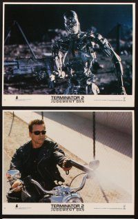 6z153 TERMINATOR 2 8 8x10 mini LCs '91 Arnold Schwarzenegger, Linda Hamilton, Furlong, James Cameron
