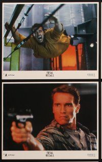 6z159 TOTAL RECALL 8 8x10 mini LCs '90 Arnold Schwarzenegger, Sharon Stone, Paul Verhoeven!