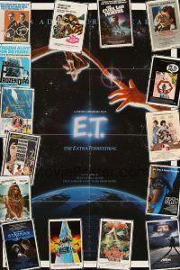 7a015 LOT OF 71 FOLDED ONE-SHEETS '59 - '95 E.T., 99 and 44/100% Dead, Starman & much more!