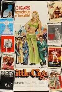 7a017 LOT OF 57 FOLDED ONE-SHEETS '67 - '87 Little Cigars, Wild Rovers, Drowning Pool & more!