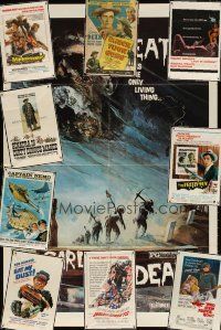 7a025 LOT OF 46 FOLDED ONE-SHEETS '47 - '76 Garden of the Dead, Lady in Cement & more!