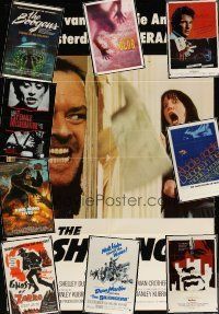 7a029 LOT OF 34 FOLDED ONE-SHEETS '58 - '92 The Shining, Ghost of Zorro & many more!