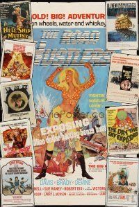 7a039 LOT OF 17 FOLDED ONE-SHEETS '57 - '75 Road Hustlers, Planet of the Apes sequels & more!