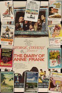 7a042 LOT OF 11 FOLDED ONE-SHEETS '50s-80s great images from a variety of movies!