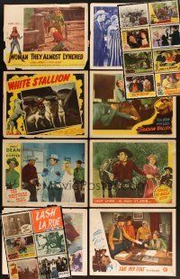 7a082 LOT OF 66 LOBBY CARDS '46 - '71 great images from mostly western titles!