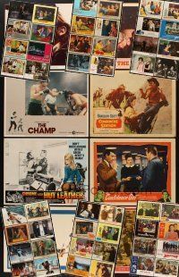 7a083 LOT OF 56 LOBBY CARDS '50s-80s Chrome & Hot Leather, Frank Sinatra & much more!