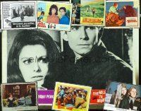 7a098 LOT OF 8 LOBBY CARDS '50s-70s Sophia Loren, Audie Murphy, Edward G. Robinson & more!
