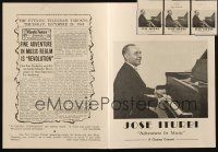 7a171 LOT OF 4 JOSE ITURBI CONCERT HERALDS '44 Adventure in Music, performing live!