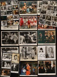 7a193 LOT OF 50 B&W AND COLOR 8x10 STILLS '30s-80s a variety of images over several decades!