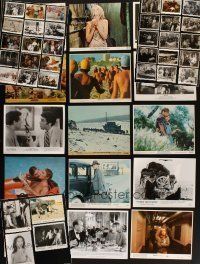 7a196 LOT OF 49 B&W AND COLOR 8x10 STILLS '30s-80s variety of images over several decades of movies!