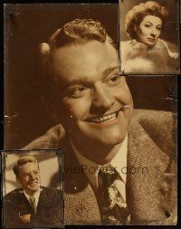 7a255 LOT OF 3 MGM PERSONALITY POSTERS '40s Red Skelton, Greer Garson, Van Johnson