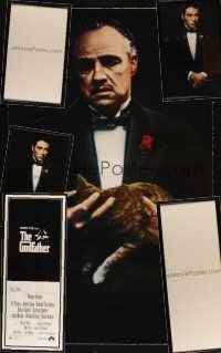 7a266 LOT OF 3 UNFOLDED REPRO INSERTS & VIDEO POSTERS FROM THE GODFATHER & PART II '80s