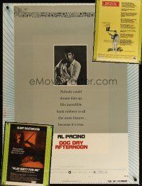 7a279 LOT OF 3 TRIMMED ONE-SHEETS ON 30x40 STOCK '60s-70s Dog Day Afternoon, Play Misty For Me!