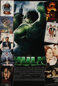 7a309 LOT OF 47 UNFOLDED DOUBLE-SIDED ONE-SHEETS '89 - '04 Hulk, Parenthood, Four Rooms & more!