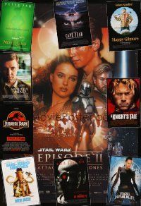 7a317 LOT OF 39 UNFOLDED DOUBLE-SIDED ONE-SHEETS '90 - '02 Attack of the Clones & more!