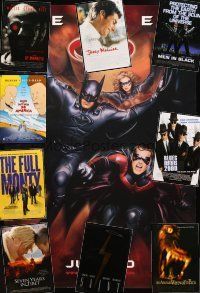 7a324 LOT OF 36 UNFOLDED DOUBLE-SIDED ONE-SHEETS '95 - '98 Batman & Robin, Men in Black & more!