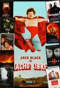 7a325 LOT OF 35 UNFOLDED DOUBLE-SIDED ONE-SHEETS '91 - '06 Nacho Libre, Scream 2, Sahara & more!