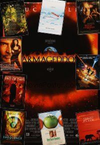 7a329 LOT OF 34 UNFOLDED DOUBLE-SIDED ONE-SHEETS '91-04 Armageddon, Fried Green Tomatoes & more!