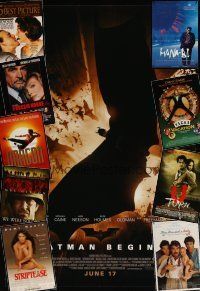 7a331 LOT OF 32 UNFOLDED ONE-SHEETS '87 - '06 Batman Begins, Striptease, We Were Soldiers + more!