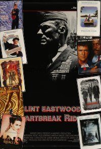 7a333 LOT OF 32 UNFOLDED AND FORMERLY FOLDED ONE-SHEETS '84 - '06 Heartbreak Ridge & more!