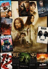 7a339 LOT OF 30 UNFOLDED DOUBLE-SIDED ONE-SHEETS '89 - '05 Lord of the Rings, Ocean's 12 & more!