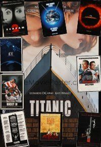 7a341 LOT OF 29 UNFOLDED ONE-SHEETS '85 - '99 Titanic, Armageddon, Dead Pool, Red Heat, Rocky IV