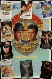 7a347 LOT OF 27 UNFOLDED & FORMERLY FOLDED ONE-SHEETS '75 - '96 Dragnet, Yellowbeard & much more!