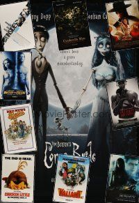 7a359 LOT OF 20 UNFOLDED DOUBLE-SIDED ONE-SHEETS '05 - '06 Corpse Bride, Legend of Zorro & more!