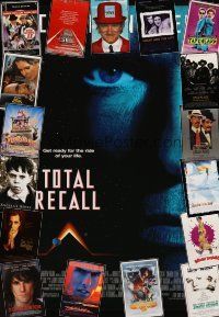 7a360 LOT OF 19 UNFOLDED ONE-SHEETS '80s-90s Total Recall, Godfather III & much more!