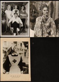 7a168 LOT OF 3 AVA GARDNER STILLS '60s great portraits of the beautiful actress!