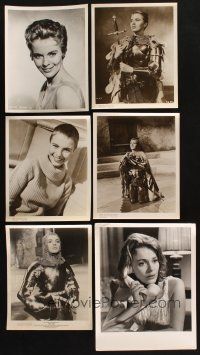 7a163 LOT OF 6 JEAN SEBERG STILLS '60s smiling portraits + as Joan of Arc wearing armor!