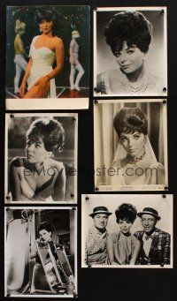 7a162 LOT OF 6 JOAN COLLINS B&W & COLOR STILLS '60s portraits of the sexy English star!