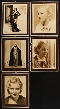 7a207 LOT OF 5 BOARD MOUNTED STILLS '20s-30s sexy Joan Crawford, Alice Day & more!