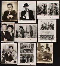 7a222 LOT OF 9 ROBERT TAYLOR TV STILLS '50s-70s great images from some of his best movies!