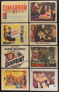 7a076 LOT OF 98 LOBBY CARDS '48 - '77 great images from a variety of different movies!