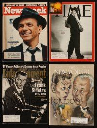 7a134 LOT OF 4 MAGAZINES FEATURING FRANK SINATRA '90s Newsweek, Time, New Yorker, Entertainment!