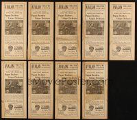 7a149 LOT OF 9 LOCAL THEATRE WINDOW CARDS '29 Pagani Brothers Unique Orchestra!