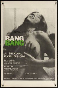 7b040 BANG BANG 1sh '70 wild sexy image, a sexual explosion featuring sexy Jo Ann Martin!