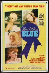 7b065 BLUE RIBBON BLUE 1sh '85 Seka, Annette Haven, x-rated doesn't get any better than this!
