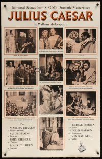 7b417 JULIUS CAESAR Canadian 1sh '53 Marlon Brando, James Mason, Shakespeare, immortal scenes!