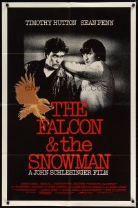 7b205 FALCON & THE SNOWMAN int'l 1sh '85 Sean Penn, Timothy Hutton, John Schlesigner directed!