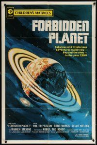 7b234 FORBIDDEN PLANET 1sh R72 mysterious adventures await you in the year 2200, different art!