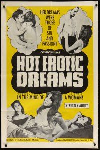 7b339 HOT EROTIC DREAMS 1sh '68 her dreams were those of sin and passion!