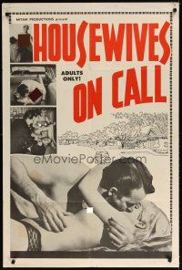 7b353 HOUSEWIVES ON CALL 1sh '67 images of suburban sex & violence!