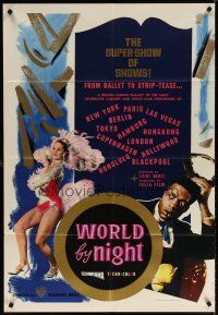 7b980 WORLD BY NIGHT English 1sh 1962 Luigi Vanzi's Il Mondo di notte, Italian showgirls!