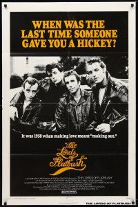 7b498 LORDS OF FLATBUSH 1sh R77 cool portrait of Fonzie, Rocky, & Perry as greasers in leather!